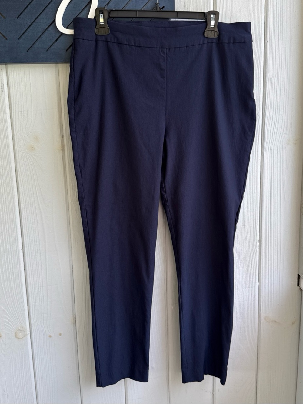 Chico's Navy Stretch Pull-On Trousers